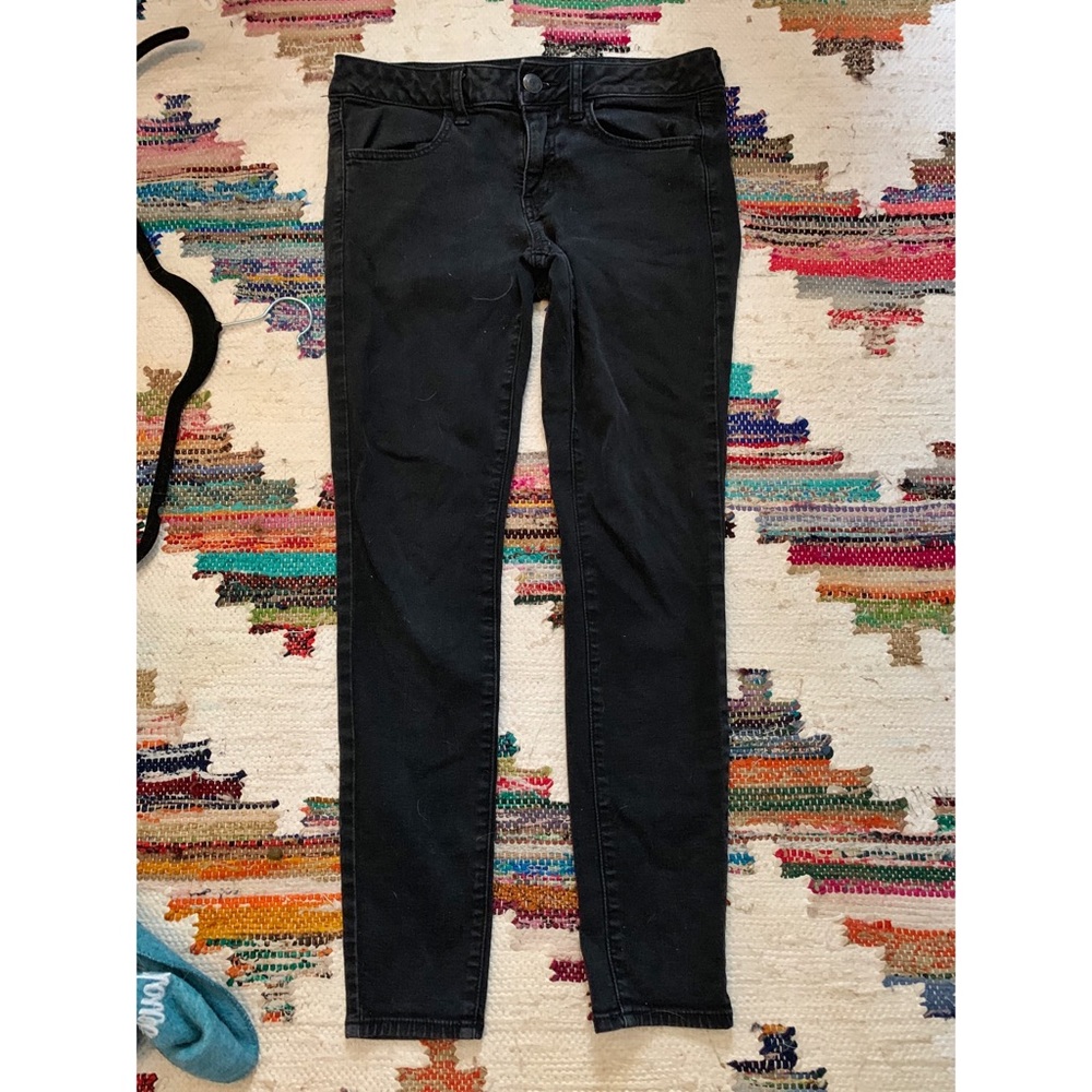 AE black super stretch jeggings